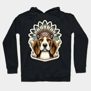 Beagle Native American Hoodie